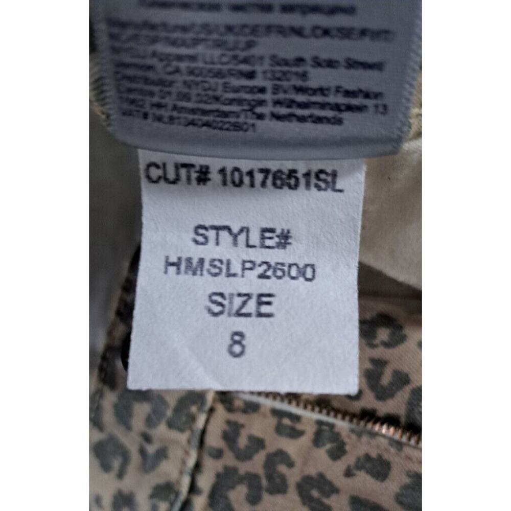 NYDJ x Chico’s Skinny Ankle Jeans Jegging Pants Lift Tuck 8 Cheetah Animal Beige - Picture 7 of 9